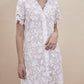 Dress in pure cotton embroidered pattern 4916 - Oscalito